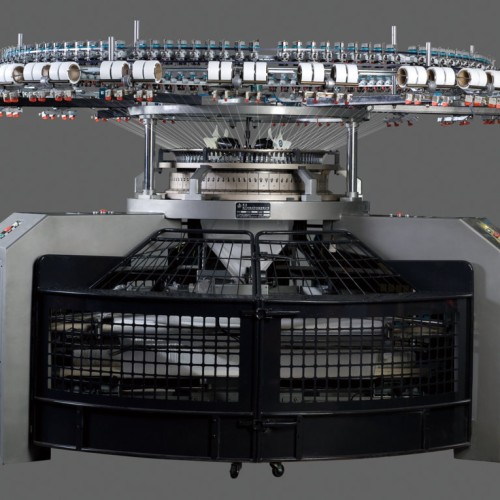 High speed single jersey open width circular knitting machine