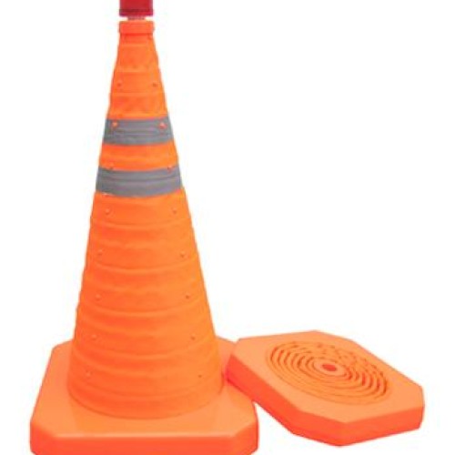 Collapsible safety cone