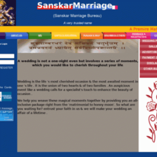 www.sanskarmarriage.in ( SANSKAR MARRIAGE BUREAU, INDIA ) A UNIT OF AVNI GROUP OF COMPANIES, INDIA