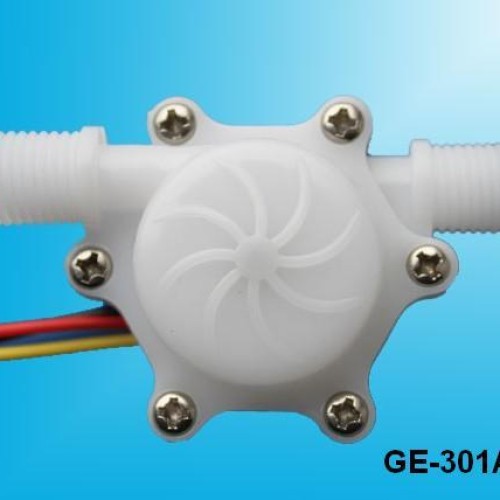 Plastic flow rate sensor