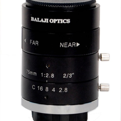75 mm machine vision lenses (bmt-2875d) balaji optics in india