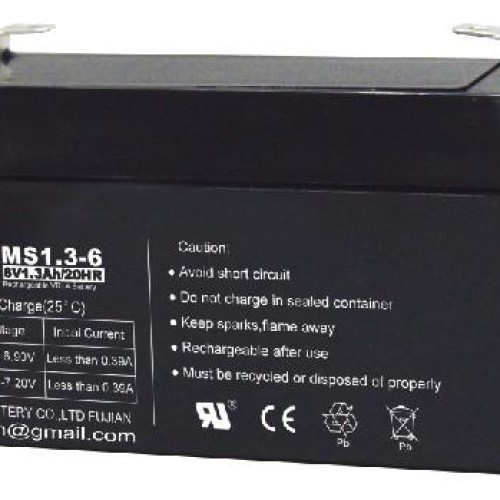 sealed lead acid battery,portable battery,6v 1.3ah