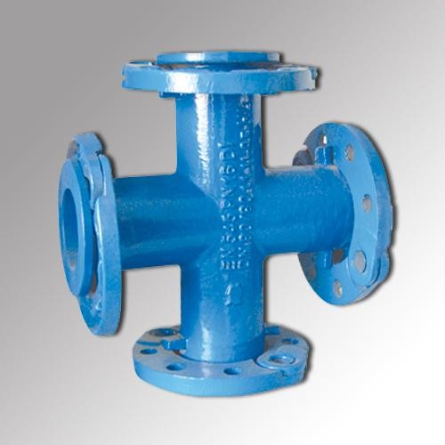 Ductile cast iron pipe fitting-all flanged tee