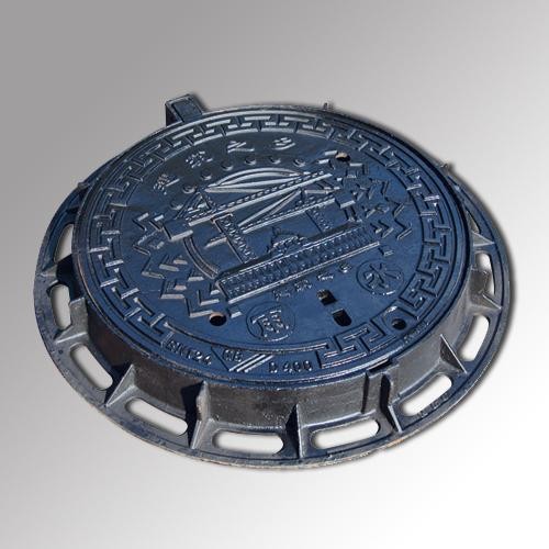 Bsen124 ductile cast iron manhole cover