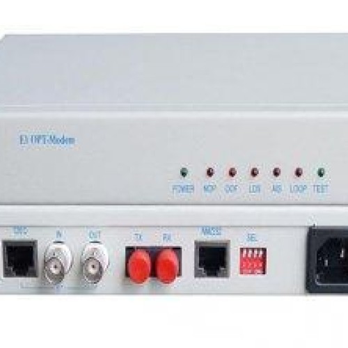 E1 fiber optic modem