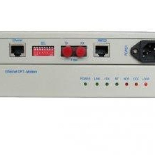 Ethernet fiber optic modem