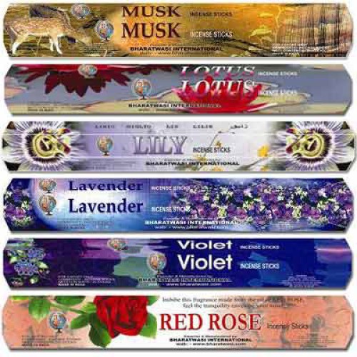 Flower incense sticks (hexa pack)