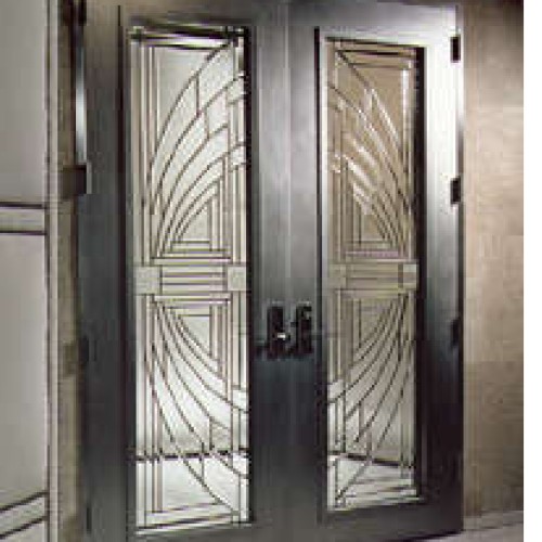 Stainless steel doors