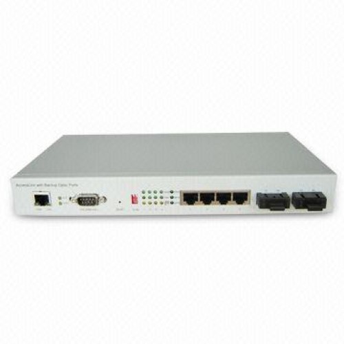 1+1 optical port ethernet switch