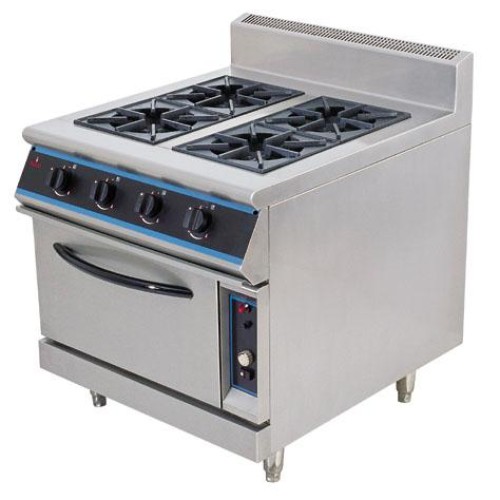 Deluxe 4-burner gas range with oven