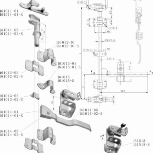 Container door lock/container parts