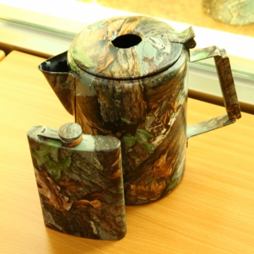Water transfer printing for surface decoration, camouflage, hunting
