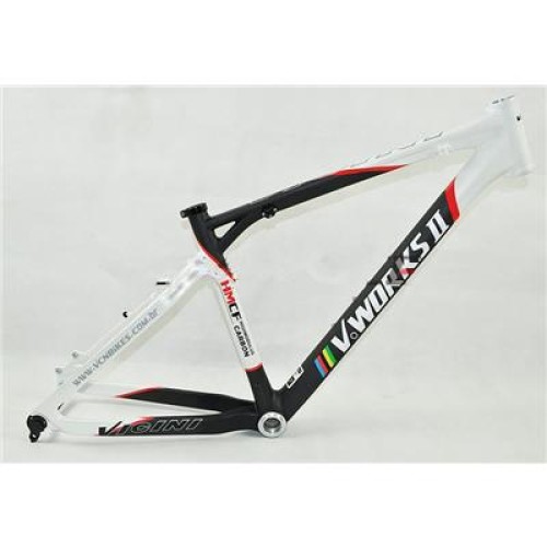 Brazil v-works vicini full carbon fiber mountain bike bicycle frame (black,white)