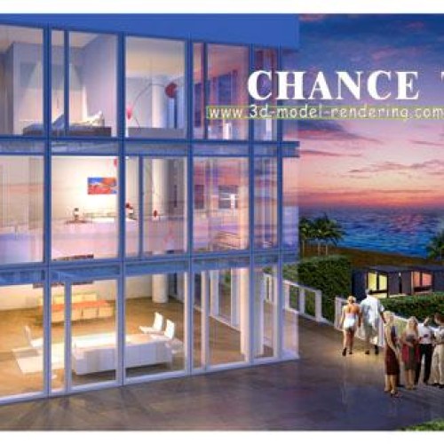 Beach house rendering