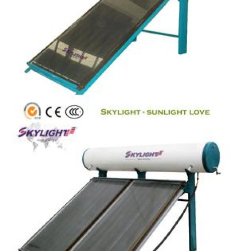 Solar water heater of fpc type