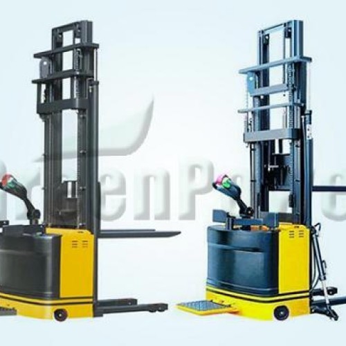 Electric pallet stacker