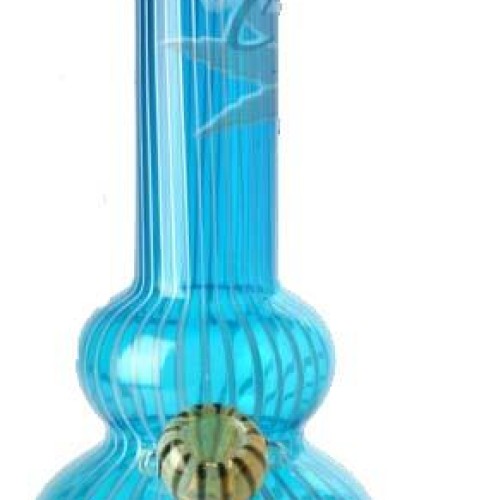 Spring hand blown glass bong/pipe