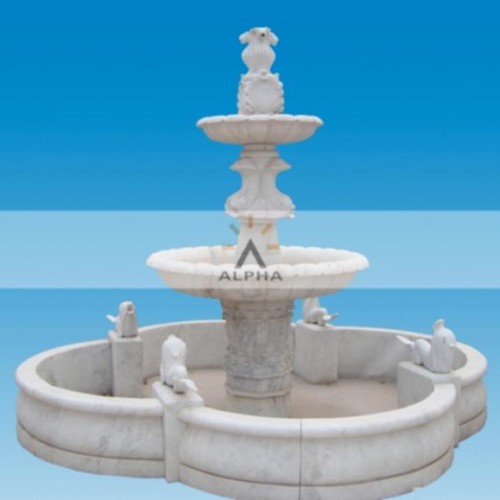 Garden marble water fountains