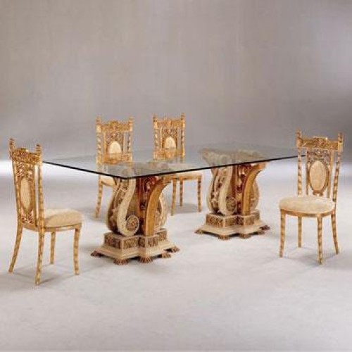 Resin and fiber dining tables