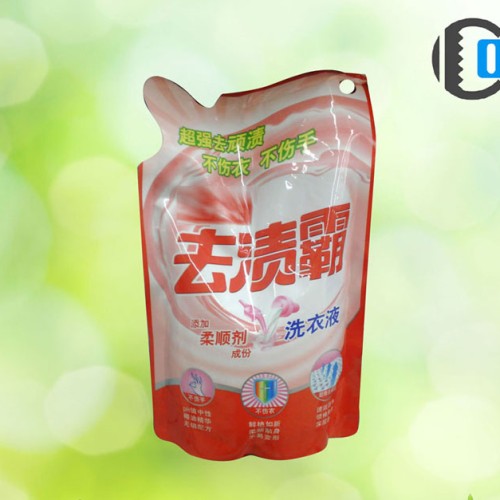Plastic detergent liquid bag