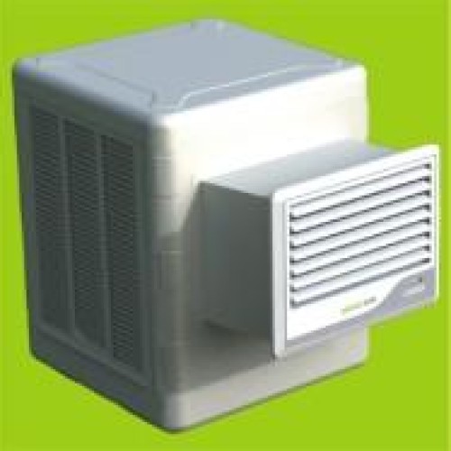 Window evaporative cooler