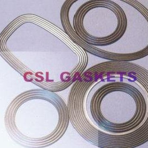 Corrugated metal gasket, kammprofile gasket