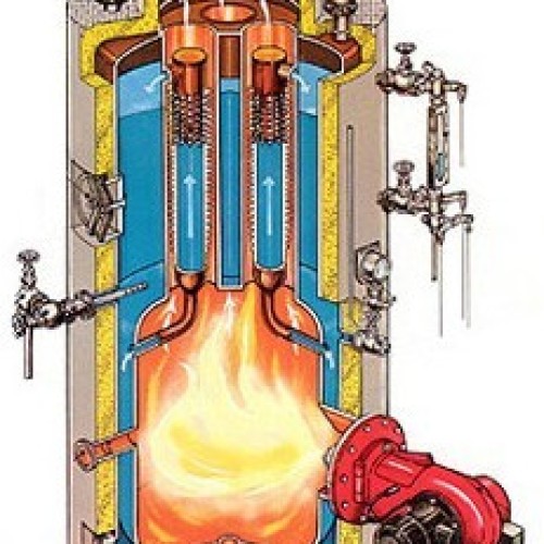 Marine oil fired boiler