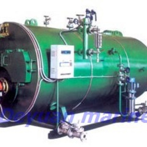 Marine horizontal oil-fired boiler