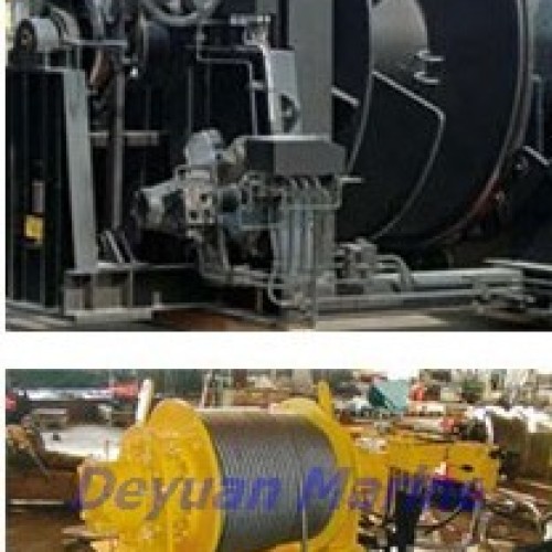 Pneumatic towing winch