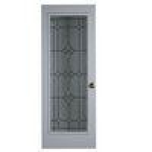 Decrated glass door