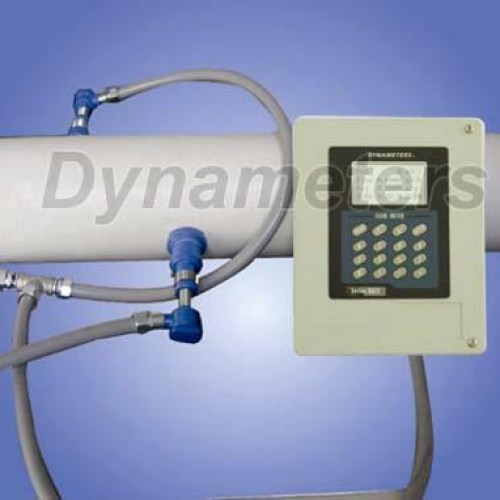 Series insertion transit time flow meter