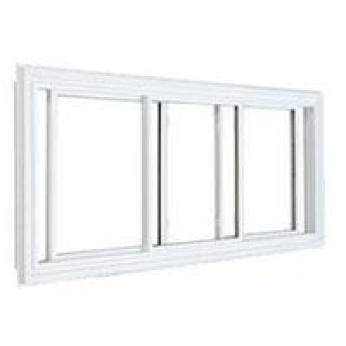 Traditional 3-lite single slider window