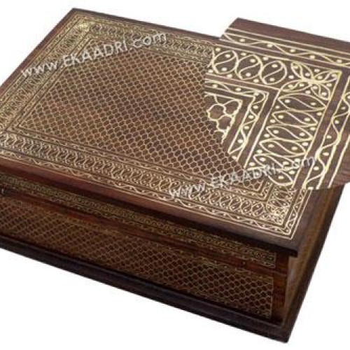 Rosewood wire inlay box