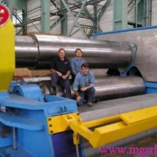 Three roll double pinch plate bending machine