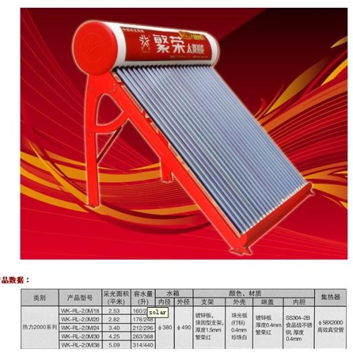 Solar water heater