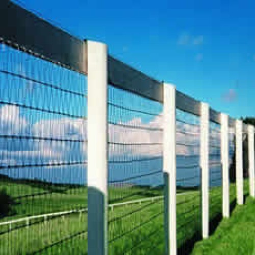 Diamond mesh fence