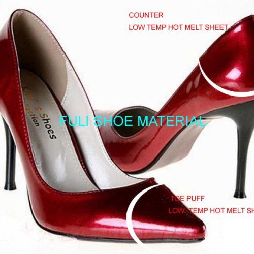 Shoe materials,lady shoe's toe puff and counter