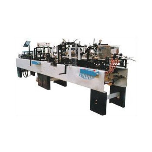 Carton folding and gluing machine