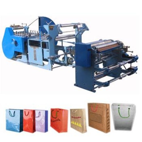 Paper carry bag making machine