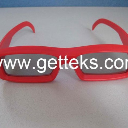 Linear polarized plastic 3d glasses
