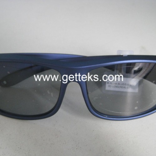 Circular polarized plastic 3d glasses