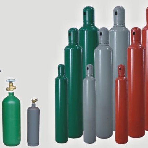 High pressure gas cylinders