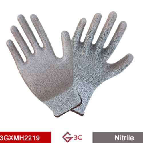 Cut resistant gloves -coated with nitrile