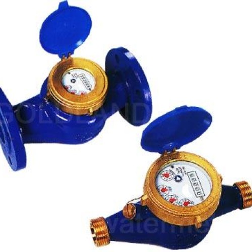 Multi-jet vane wheel dry type water meter