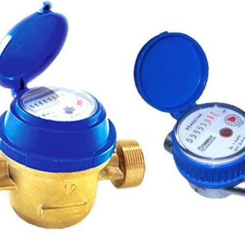 Singlei-jet dry typ vane wheel water meter with rotary register
