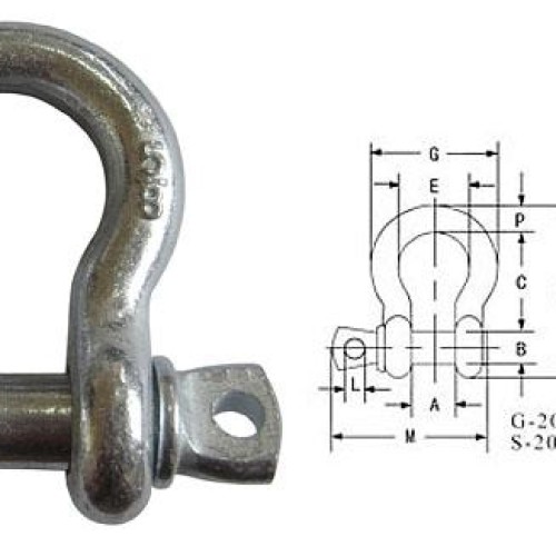 U.s.screw pin anchor shackles