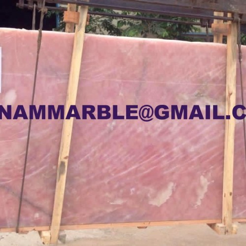 Pink onyx slabs