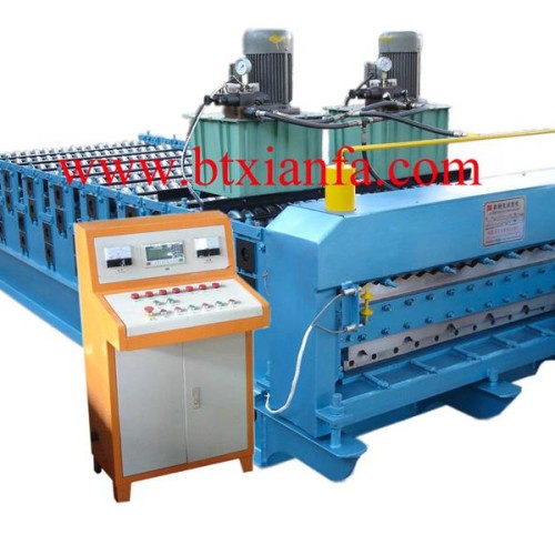 Double sheet roll forming machine