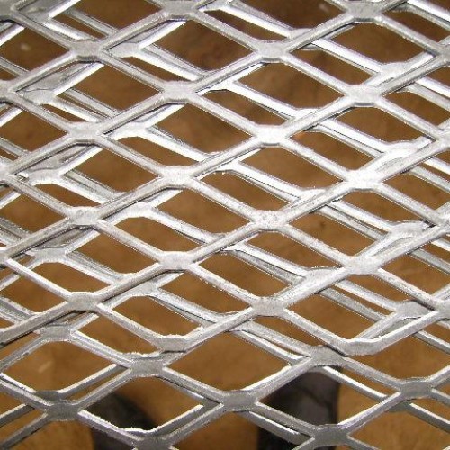 Expanded metal sheet