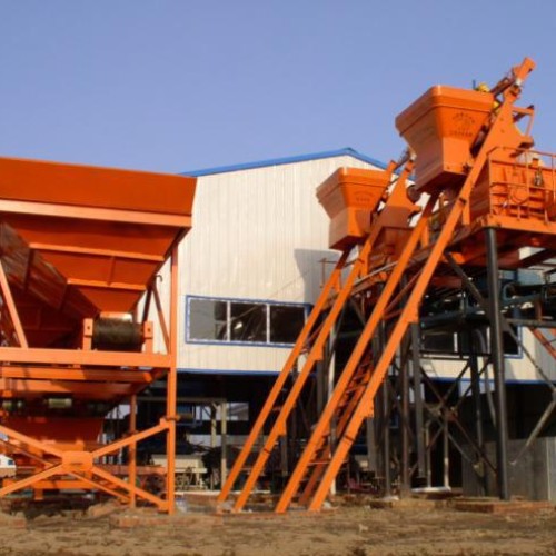 Hzs25 35 concrete mixing plant